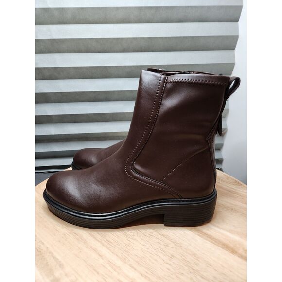 Franco Sarto L-Karbon Zip-Up Boots – Women’s Size 11 EU 41 Brown - Picture 7 of 11